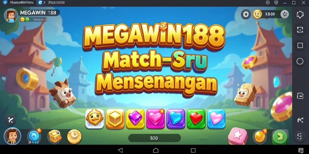 Tampilan gameplay menantang dan penuh warna dari MEGAWIN188.