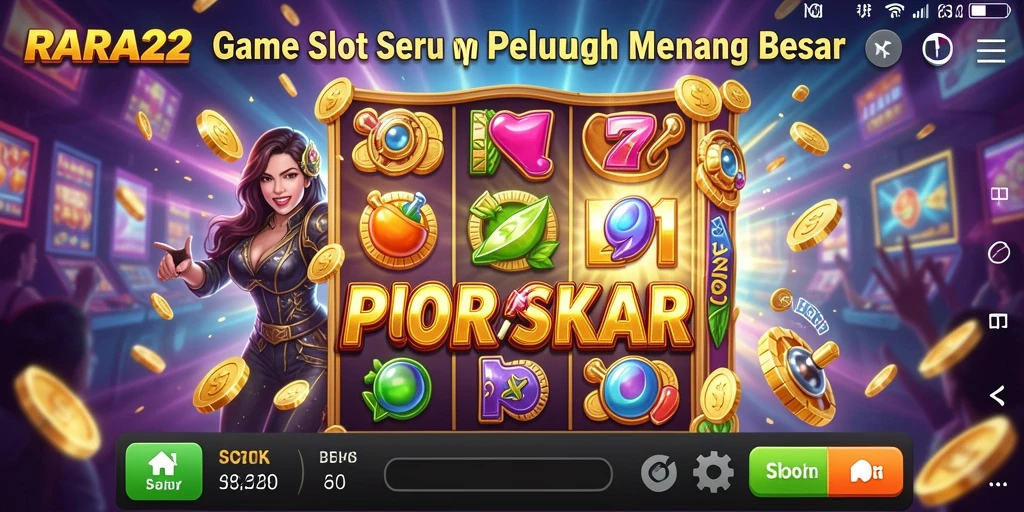 Screenshot gameplay RARA22 yang menampilkan keseruan bermain slot.